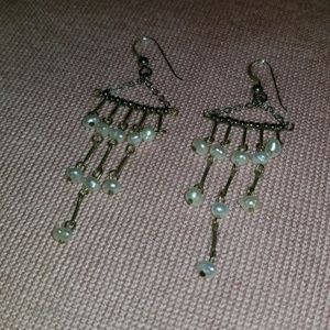 Dangling Pearl Earrings